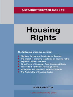 cover image of A Straightforward Guide to Housing Rights